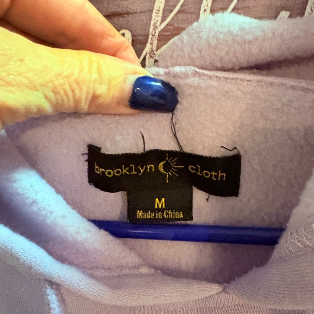 Brooklyn Cloth Lavender Hoodie - Picture 3 of 4